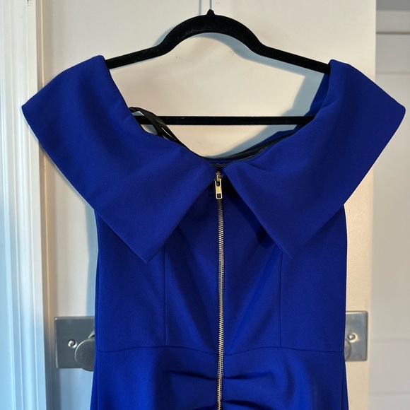 AQUA Off-the-Shoulder Scuba Crepe Gown - Exclusive Bloomingdale's - Picture 6 of 11